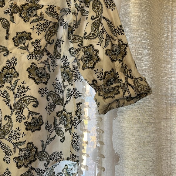 Jones, New York linen and rayon blend button-down shirt - Picture 5 of 8